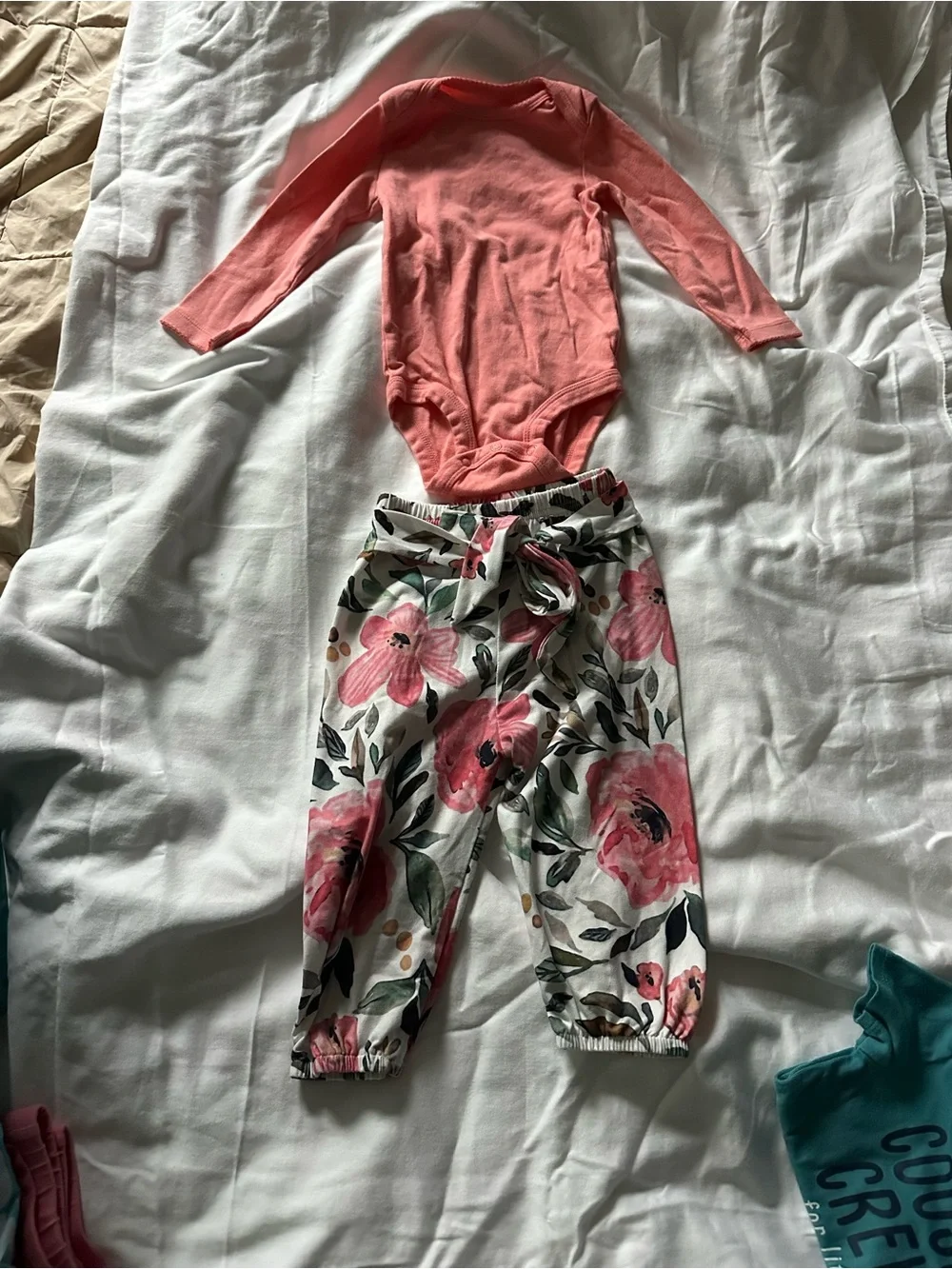 The Childrens Place "Family Vacay" Onesie & Pink Shorts & plus cute vaca outfit - Picture 5 of 7